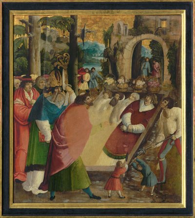 Hallazgo de las reliquias de San Esteban el Primer Mártir, ca 1515 de German Master