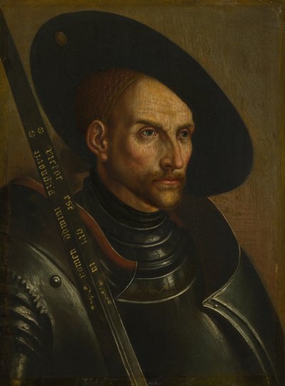 Retrato de Edzard I, Conde de Frisia Oriental 1461-1528, siglo XVIII de German Master