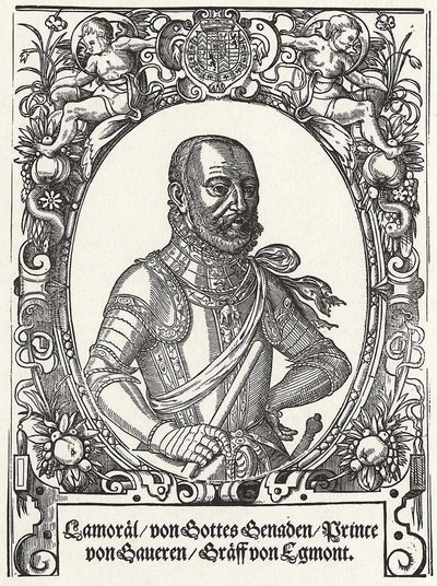 Retrato de Lamoral, Conde de Egmont, Príncipe de Gavere, segunda mitad del siglo XVI de German Master