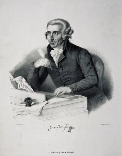 Retrato del compositor Joseph Haydn 1732-1809 de German Master