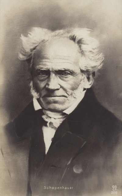 Arthur Schopenhauer (1788-1860), filósofo alemán (foto b/n) de German Photographer