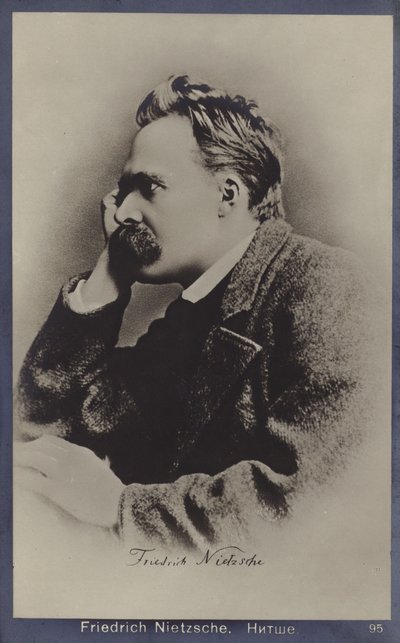 Friedrich Nietzche (1844-1900), filósofo y escritor alemán (foto en blanco y negro) de German Photographer