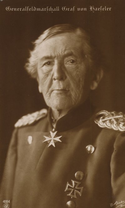 Mariscal de campo Conde von Haeseler (foto b/n) de German Photographer