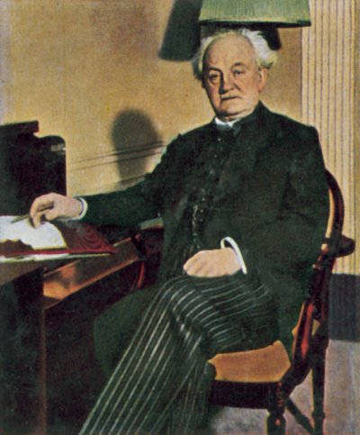 Gerhart Hauptmann, dramaturgo y novelista alemán (foto en color) de German Photographer