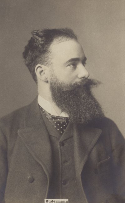 Hermann Sudermann (1857-1928), dramaturgo y novelista alemán (foto b/n) de German Photographer