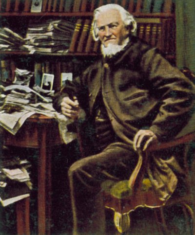 Hoffmann von Fallersleben, poeta alemán (foto en color) de German Photographer