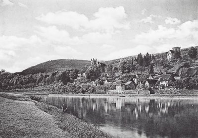 Neckarsteinach, Hesse, Alemania (foto b/n) de German Photographer