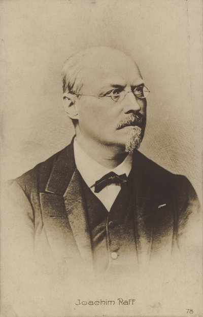 Retrato de Joachim Raff (foto en blanco y negro) de German Photographer