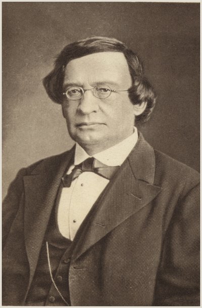 Retrato de Wilhelm Taubert (foto en blanco y negro) de German Photographer