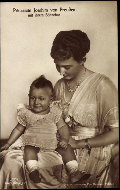 Princesa Joaquín de Prusia, hijo, Liersch 7914 de German Photographer