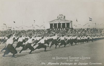 Duodécimo festival alemán de gimnasia, Leipzig de German Photographer