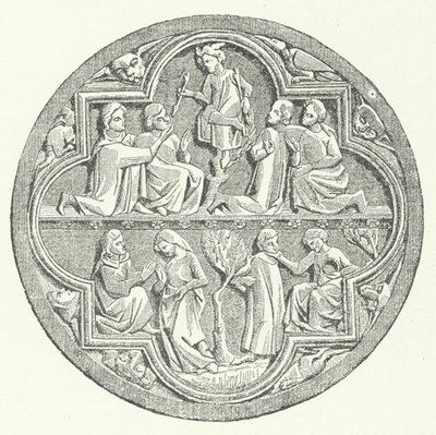 Una representación del amor cortés en la región de Provenza, Francia de German School