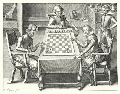 Una partida de ajedrez de German School