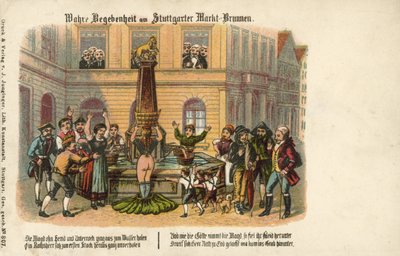 Una historia verdadera en la Fuente del Mercado de Stuttgart de German School