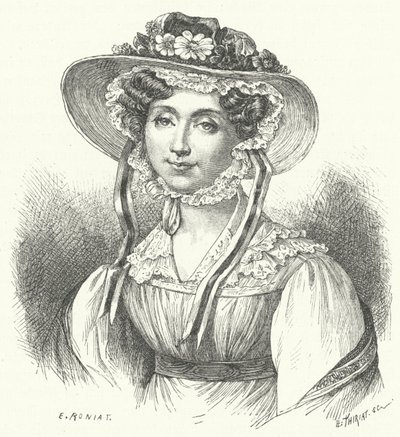Adelaida, Princesa de Orleans (grabado) de German School