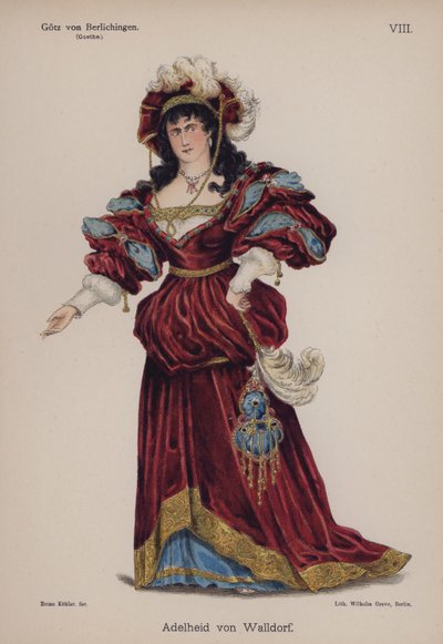 Adelheid von Walldorf, de Gotz von Berlichingen por Goethe de German School