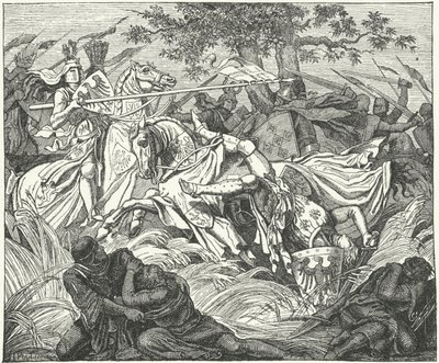 Adolfo de Alemania cae en la Batalla de Göllheim de German School