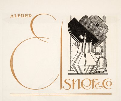 Anuncio para Alfred Elsner & Co., de Styl, pub.1922 de German School