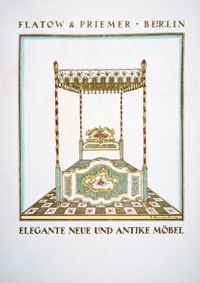 Anuncio de "Flatow & Priemer", de Styl, pub.1922 de German School