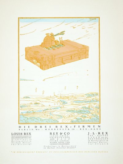 Anuncio de Rex & Co., de Styl, pub.1922 de German School