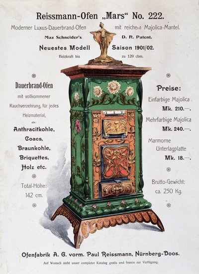 Publicidad para Reissmann-Oden (Reissmann Oden) - Alemania, finales del siglo XIX de German School