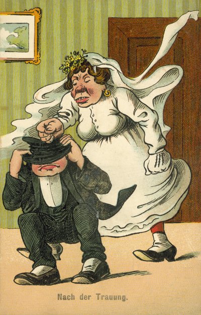Después de la boda (litografía en color) de German School