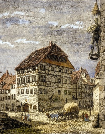 Casa de Albrecht Durer en Núremberg, Alemania de German School