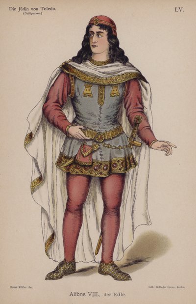 Alfonso VIII, el Noble, de La judía de Toledo de Franz Grillparzer de German School