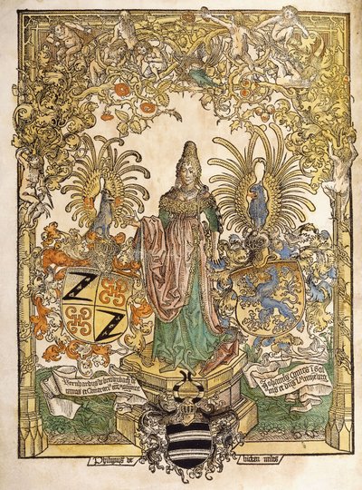 Figura alegórica de Mainz, 1486 de German School