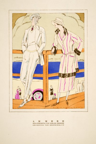 Ammeer, Atuendos de Gerard Bresser, de Styl, pub.1922 de German School