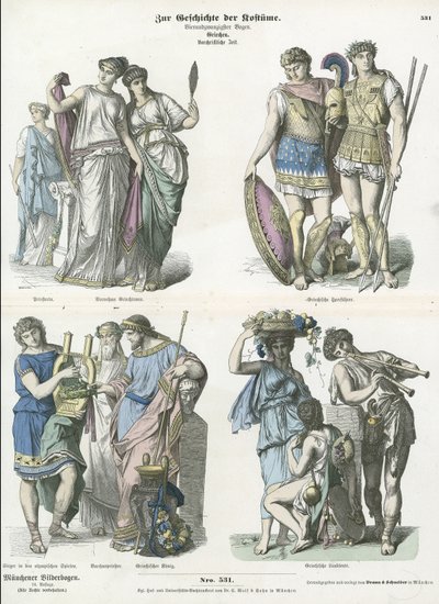 Trajes de la antigua Grecia de German School