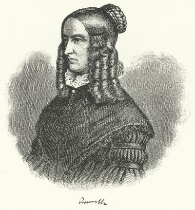 Annette von Droste-Hülshoff, escritora y compositora alemana (grabado) de German School