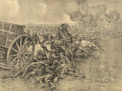 Aniquilación de las tropas serbias por tropas austrohúngaras de German School