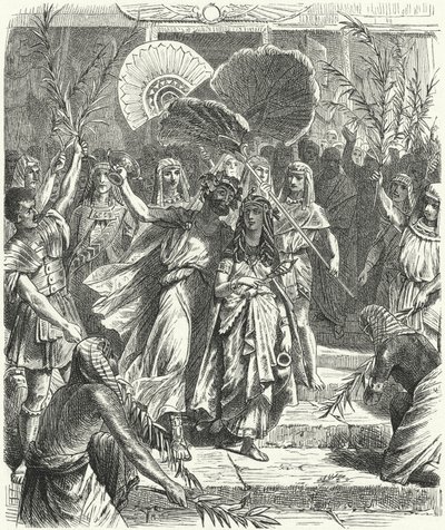 Antonio y Cleopatra como Osiris e Isis de German School
