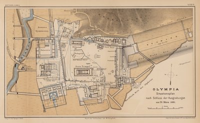 Mapa arqueológico de Olimpia de German School