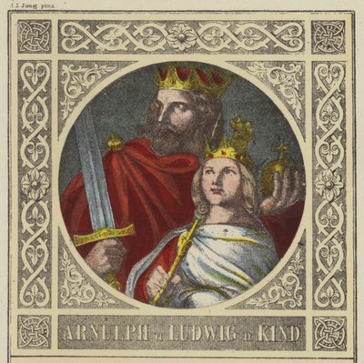Arnulph y Ludwig D Kind, 887-899 y 899-911 de German School