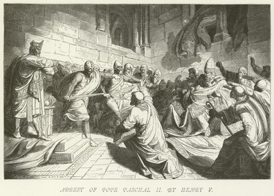Arresto del Papa Pascual II por Enrique V de German School