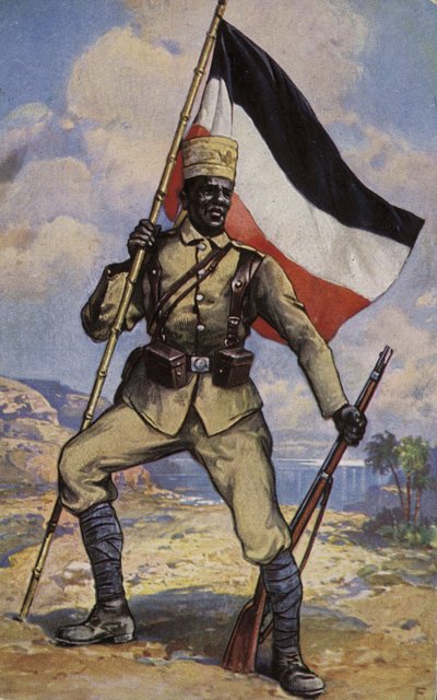 Askari, soldado colonial de la Primera Guerra Mundial de África Oriental Alemana de German School