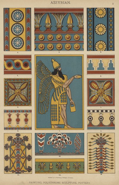 Asirio, Pintura, Escultura Policromada, Cerámica de German School