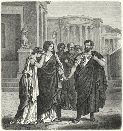 Atilius Regulus preparándose para dejar Roma y regresar a la cautividad en Cartago de German School