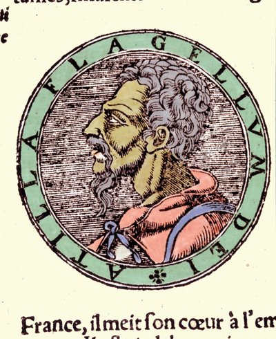Atila - en "Cosmographia" de Sebastiano Munster de German School