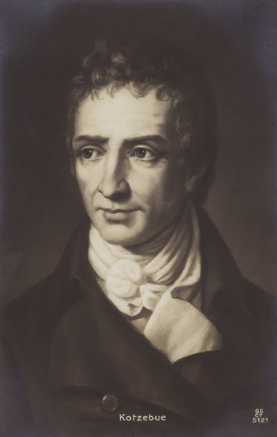 August Kotzebue (1761-1819), dramaturgo y escritor alemán (litografía) de German School