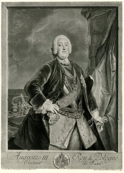 Augusto III (1696-1763) Rey de Polonia de German School
