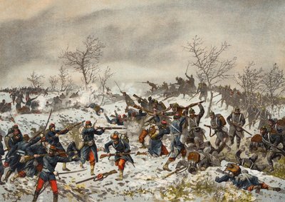 Batalla antes de Le Mans-Champagne, Guerra Franco-Prusiana, 11 de enero de 1871 de German School