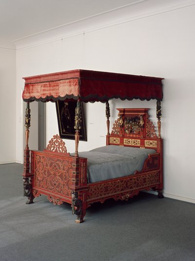 Cama del Landgrave Moritz con escudo de la familia, c.1607 de German School