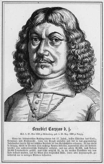 Benedict Carpzov el Viejo de German School