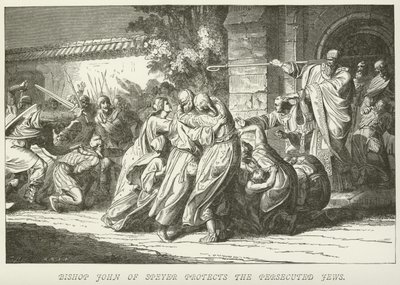 El obispo Juan de Speyer protege a los judíos perseguidos de German School