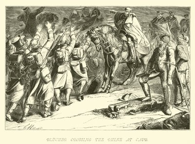 Blucher cruzando el Rin en Caub de German School