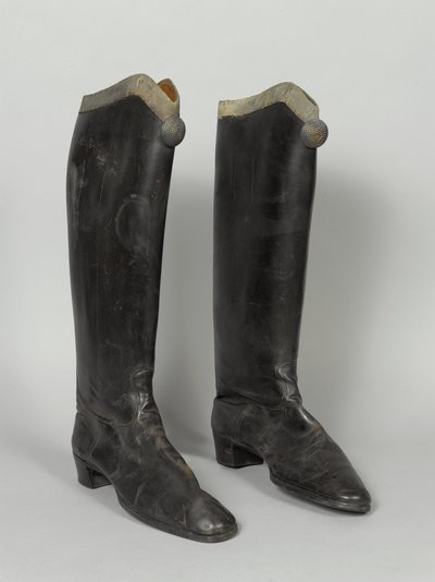 Botas, 3º Húsares de von Zieten, usadas por SAR El Duque de Connaught, antes de 1914 de German School