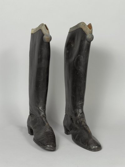 Botas, 3er von Zieten Húsares, usadas por HRH El Duque de Connaught, antes de 1914 de German School
